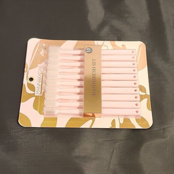 BRAND NEW MANNAKADAR  PINK TOO TOOTHBRUSH BRUSH SETS - Picture 8 of 9